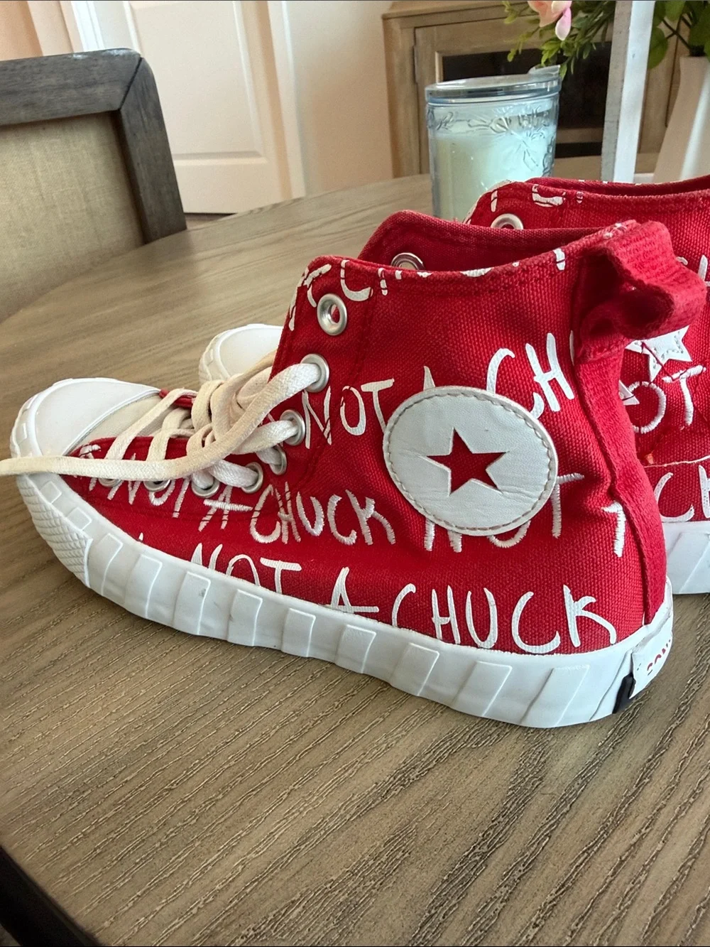 Converse kid’s UNT1TL3D High Top Red White 171965C All Star Skate
